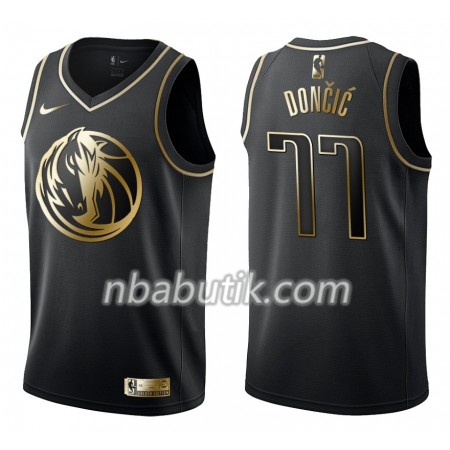 NBA Mænd Trøje Dallas Mavericks Luka Doncic Nike Sort Golden Edition Swingman NBA Mænd Trøje Dallas Mavericks Luka Doncic Nike Sort Golden Edition Swingman